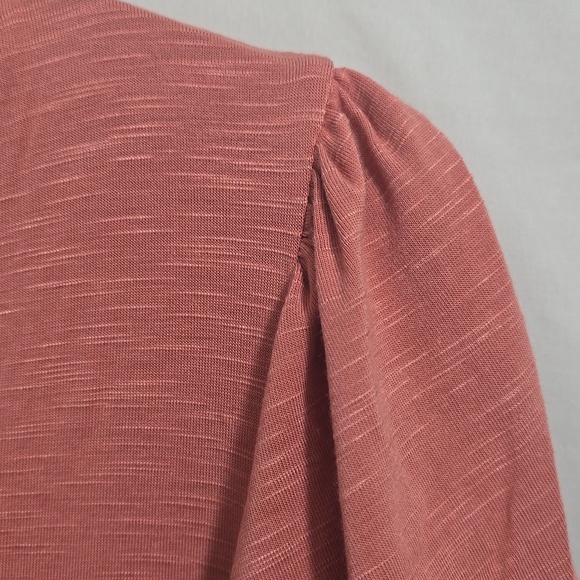 Torrid Women's Size 3 Pink V-Neck Top Ruffle Sleeves - Picture 4 of 7